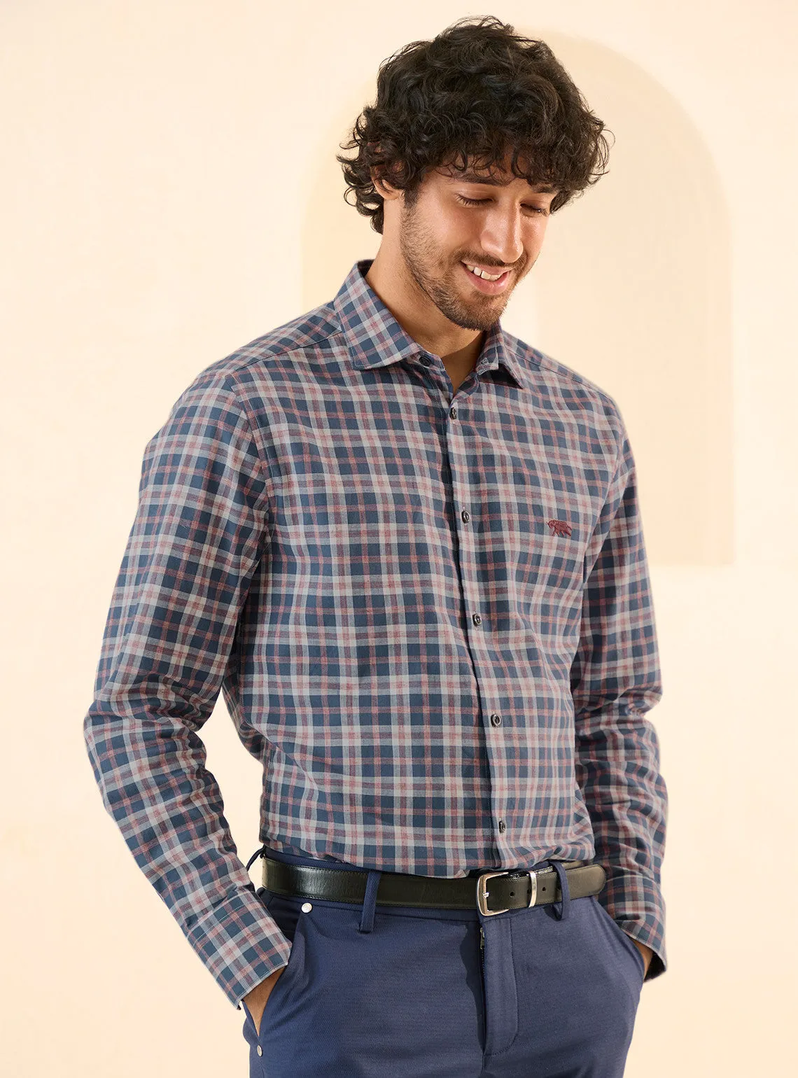 Cool Crimson Grid Shirt