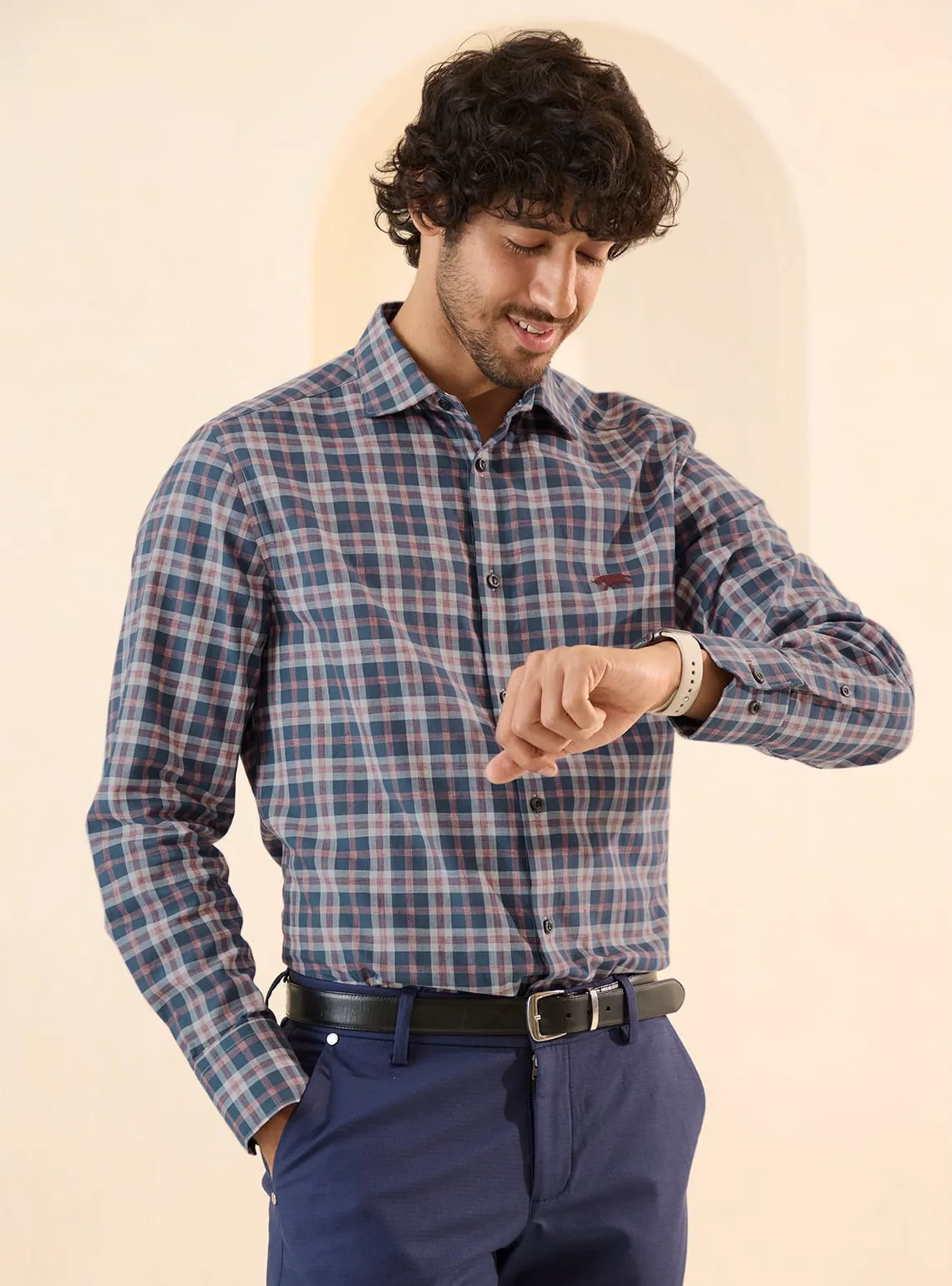 Cool Crimson Grid Shirt