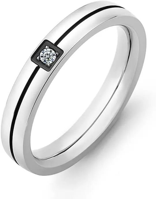 Couple Rings Promise Ring for Couples Romantic Love Couples Jewelry Gifts Adjustable Engagement Wedding Ring for Him and Her