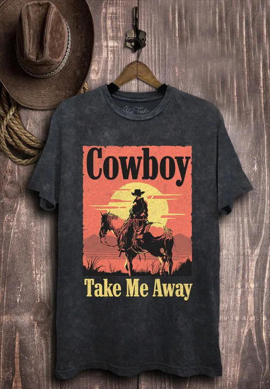Cowboy Take Me Away Graphic Top