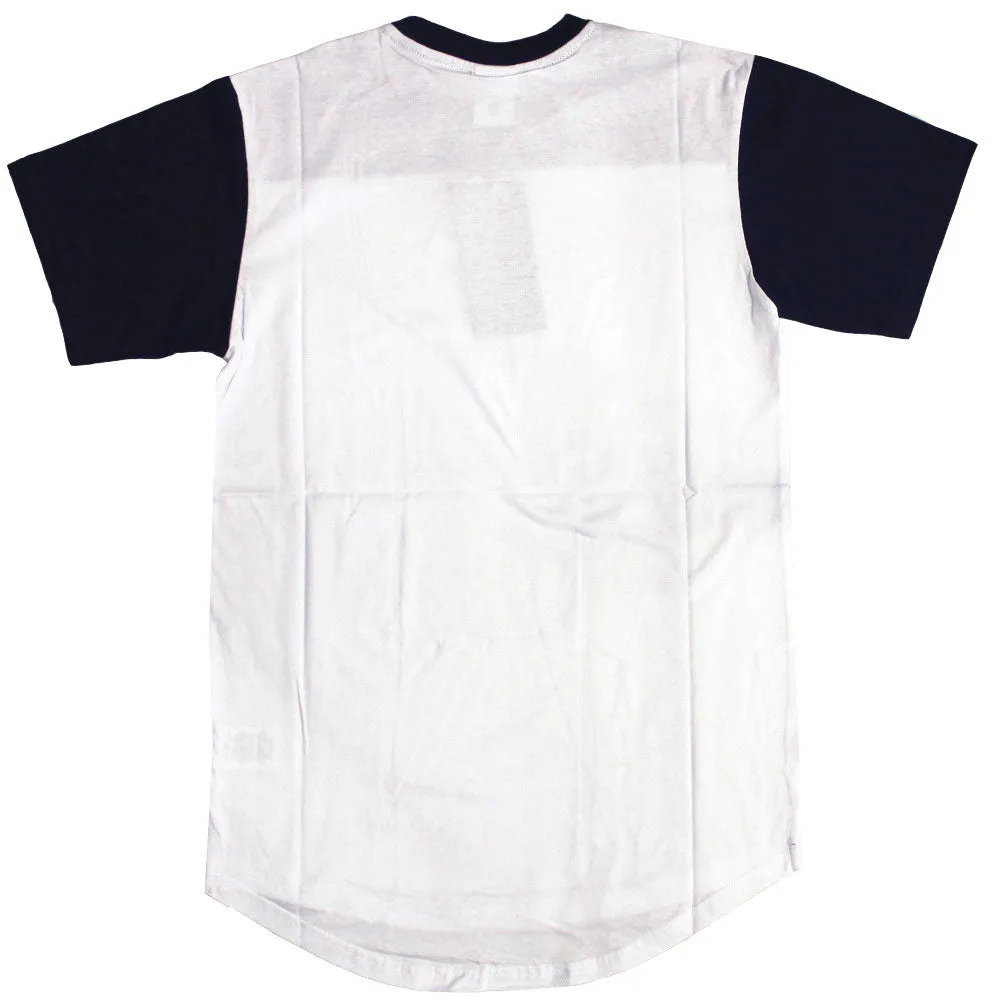 Crooks & Castles Levels Football T-Shirt True Navy White