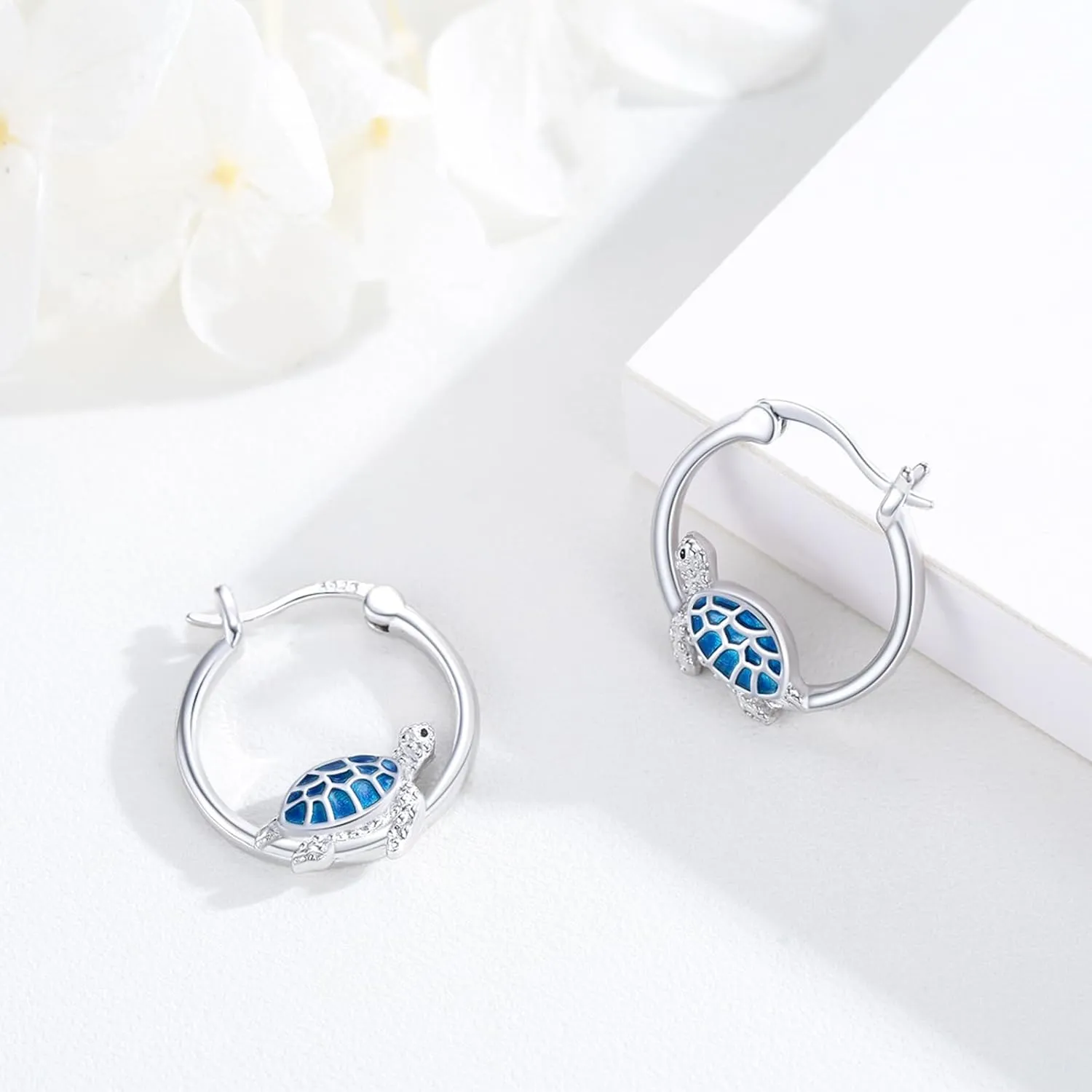 Cuoka Animal Earrings 925 Sterling Silver Cute Animal Hoop Huggie Earrings,Hypoallergenic Animal Jewelry Birthday Graduation Gifts for Women Girls