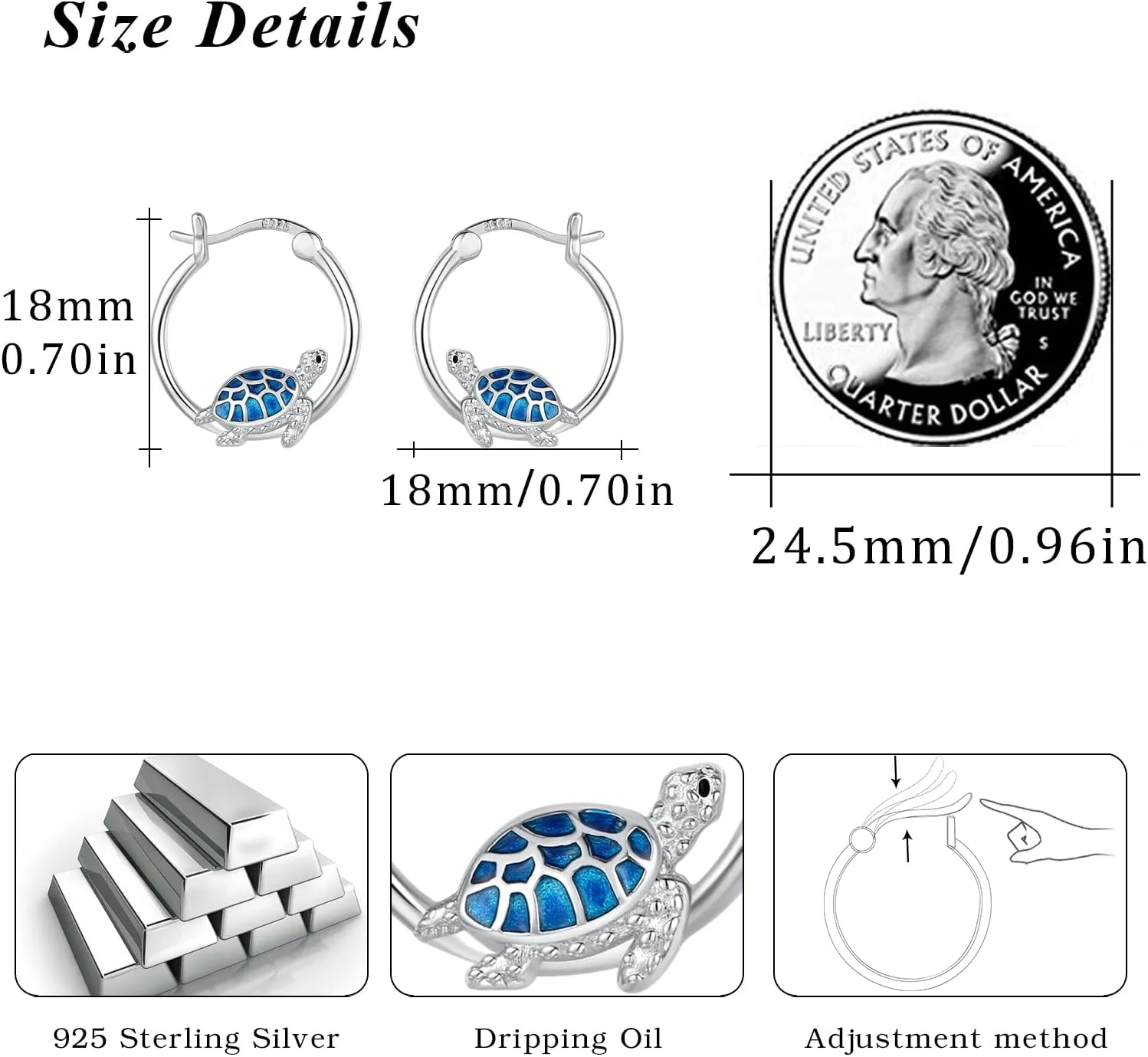 Cuoka Animal Earrings 925 Sterling Silver Cute Animal Hoop Huggie Earrings,Hypoallergenic Animal Jewelry Birthday Graduation Gifts for Women Girls