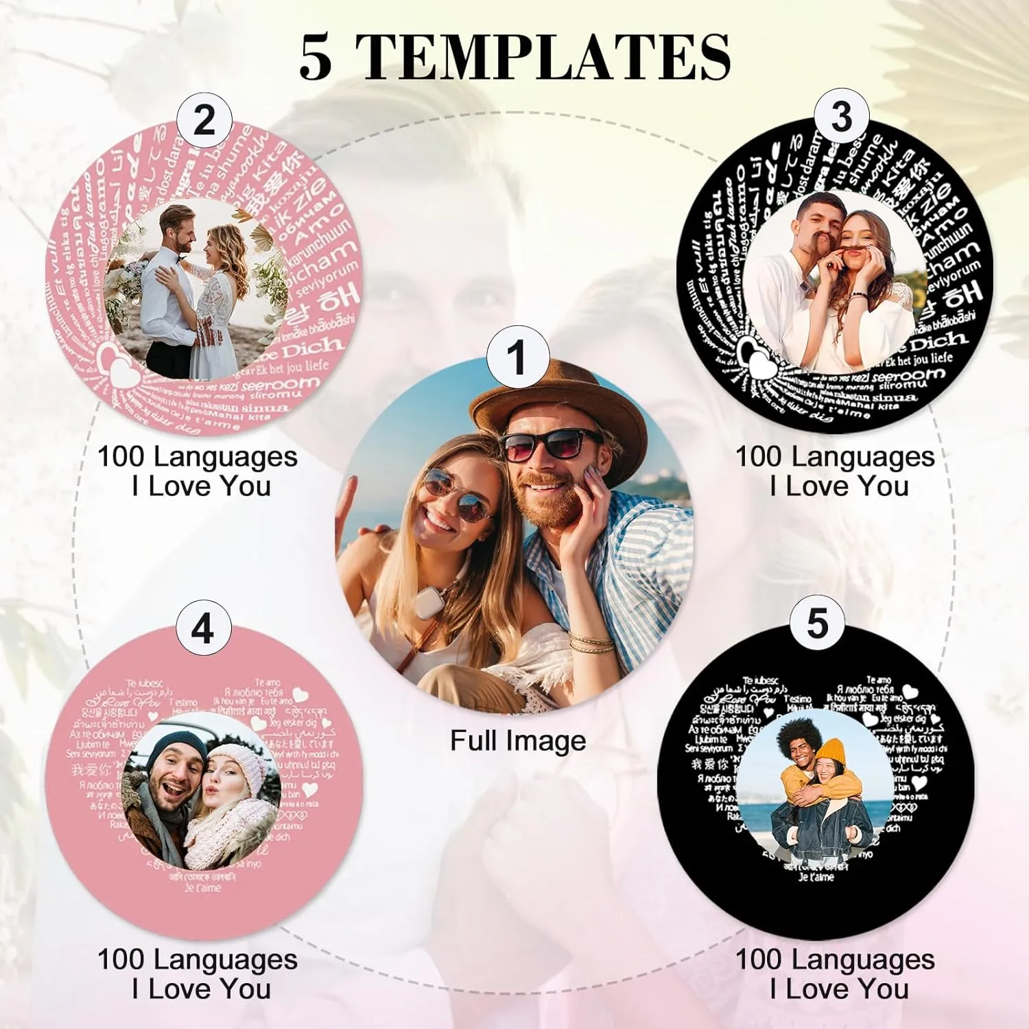 Custom Bracelets with Picture Inside, Picture Bracelet Personalized Photo Projection Bracelets, Valentines Day Birthday Christmas Gifts for Women/Men