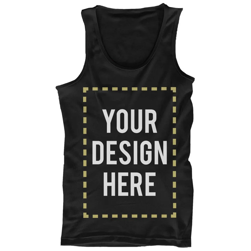 Custom Tank Top Photo Design Print Black Unisex Tanks