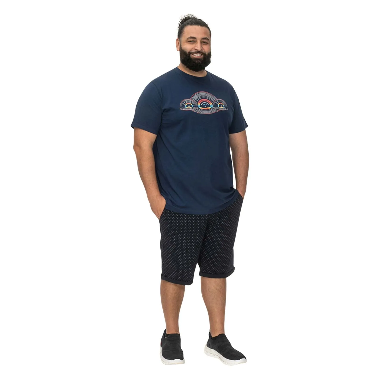 D555 Mens Cheltenham Big & Tall Graphic Short Sleeve T-Shirt