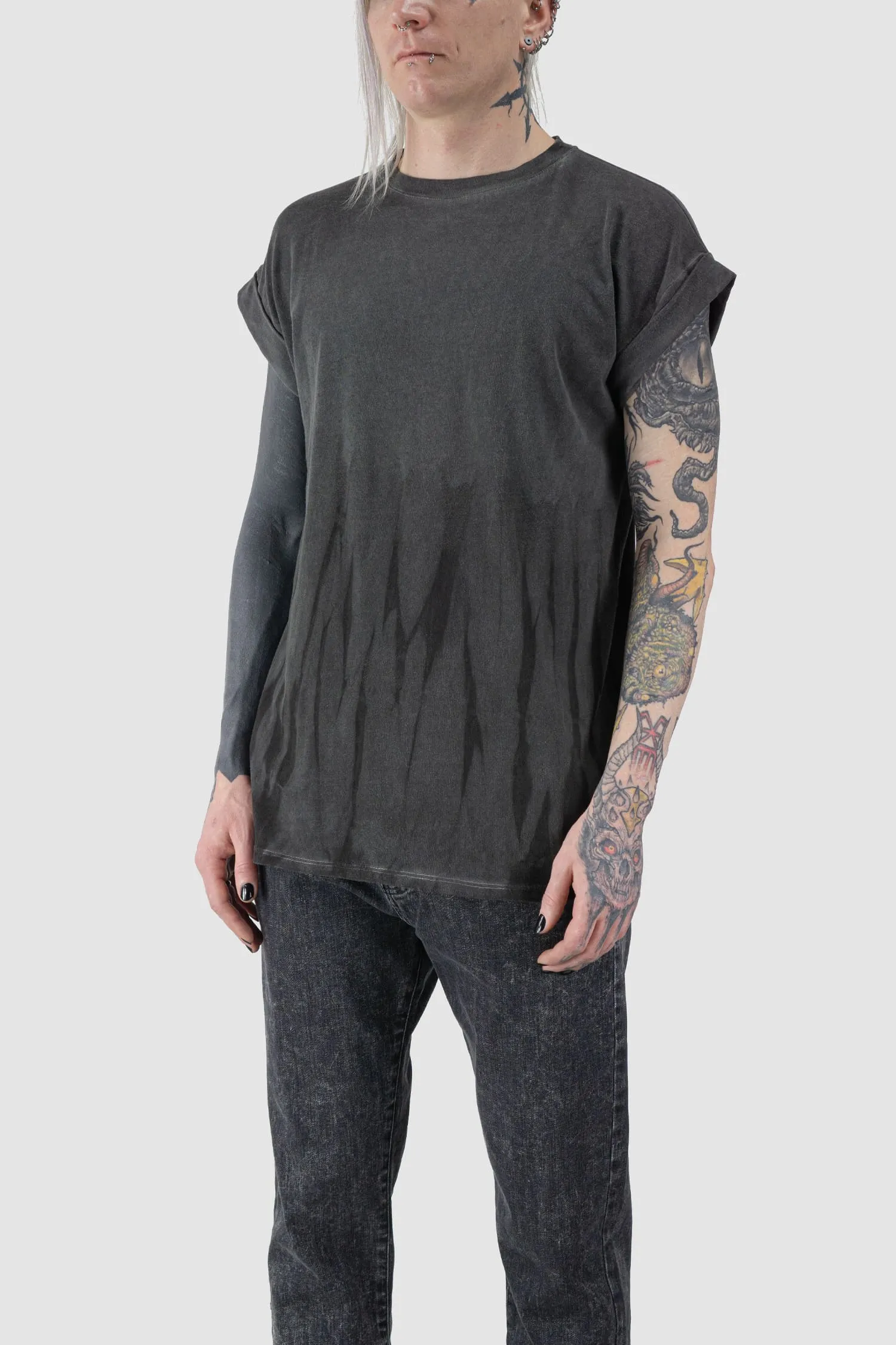 Degrade Object Dyed Cotton Stretch T-Shirt
