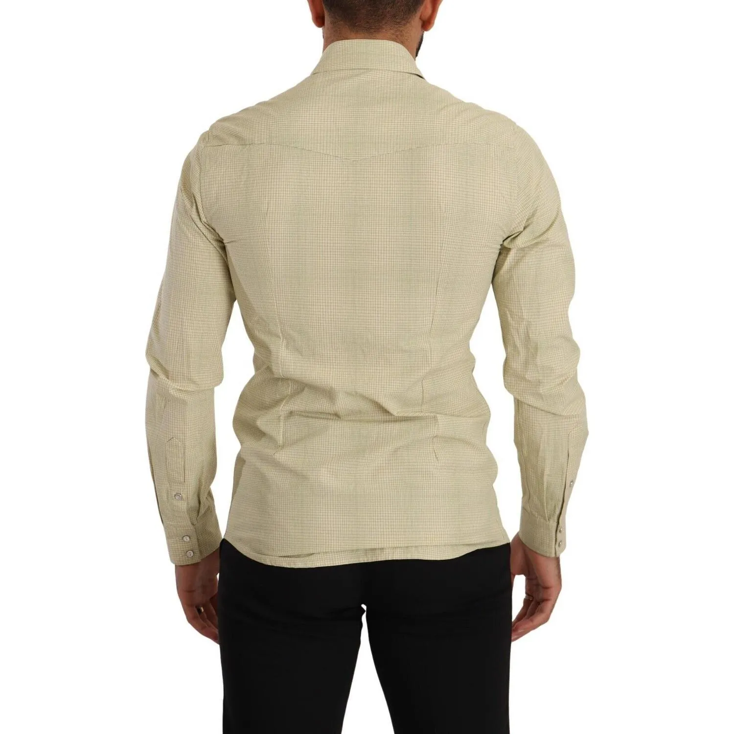 Dolce & Gabbana Elegant Sicilia Checkered Cotton Shirt