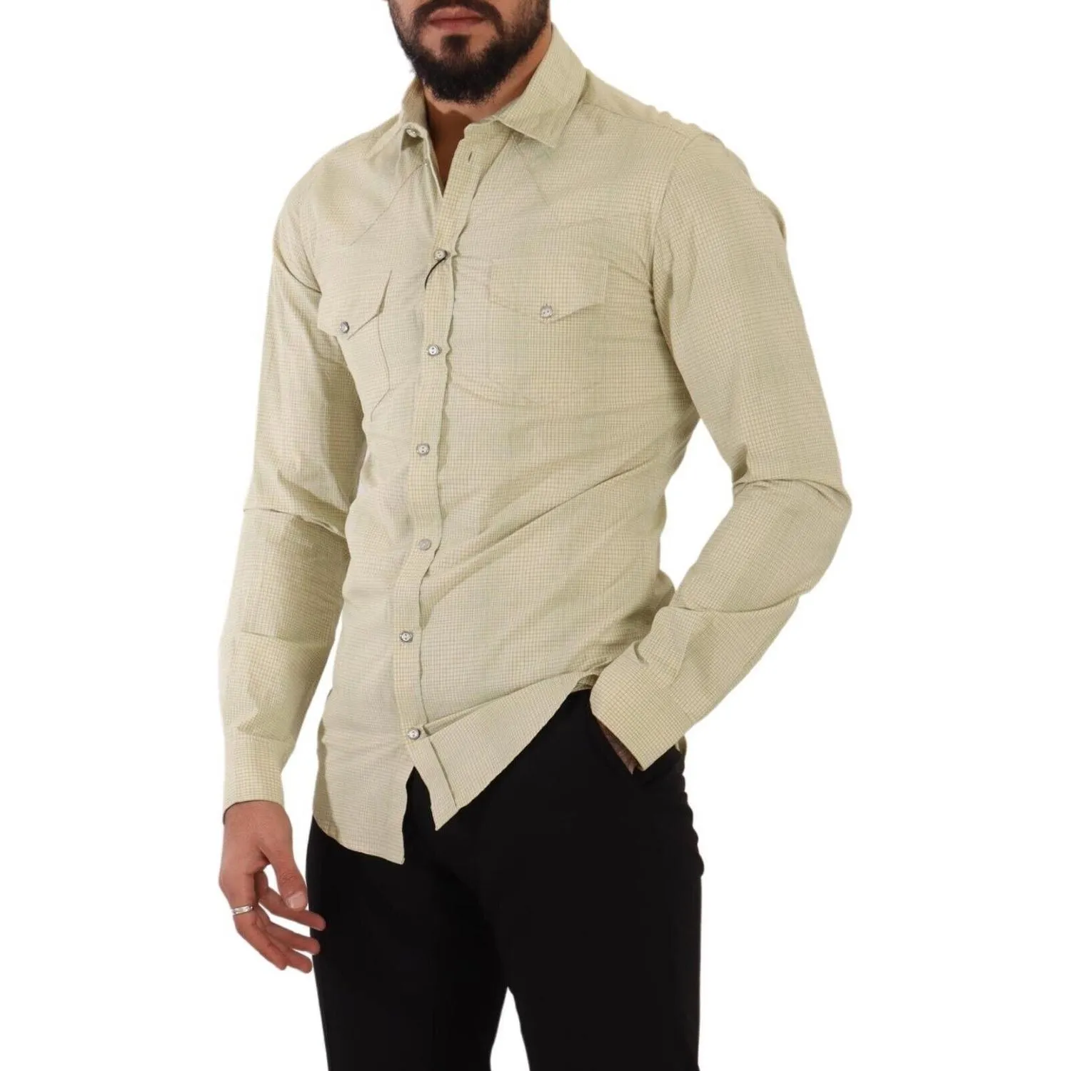 Dolce & Gabbana Elegant Sicilia Checkered Cotton Shirt