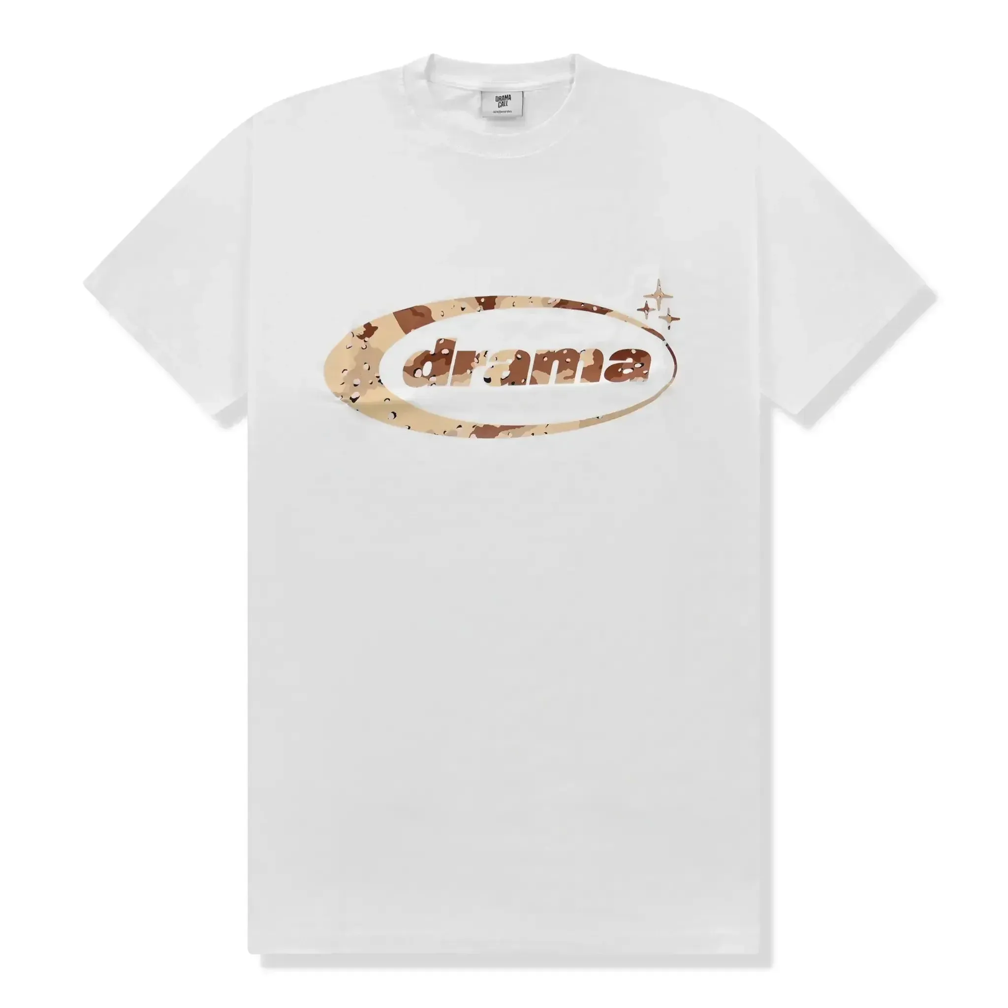 Drama Call Desert Camo Oval White T Shirt