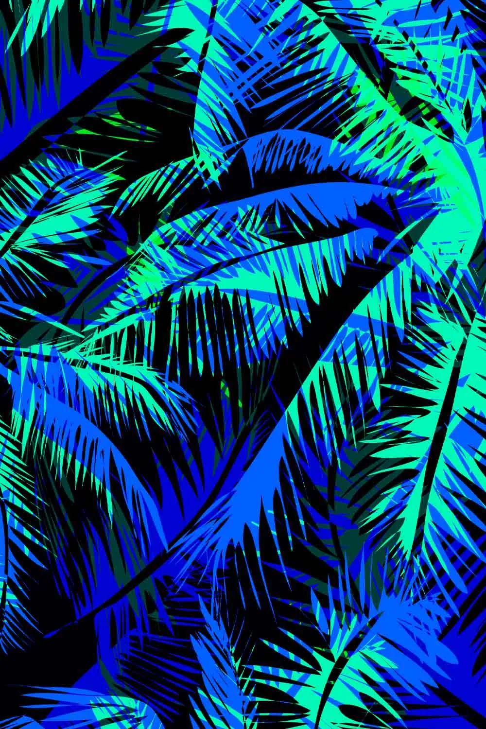 Electric Jungle Cara Navy High-Waist Hipster Bikini Bottom - Women