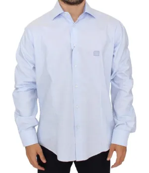 Elegant Light Blue Italian Cotton Shirt Elegant Light Blue Italian Cotton Shirt