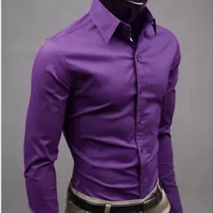 European and American fashion candy color long-sleeved shirt male 2019 spring and autumn new men's solid color casual shirt
