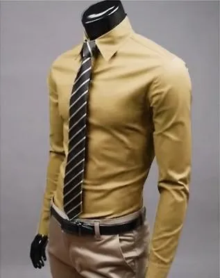 European and American fashion candy color long-sleeved shirt male 2019 spring and autumn new men's solid color casual shirt
