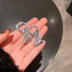 Extraordinary 925 Sterling Silver Cz Can Pull Hoop Earrings Cuff Earrings for Women s Flower Wrap Earrings Droplet Chain Earrings Cartilage Helix Originality Earrings