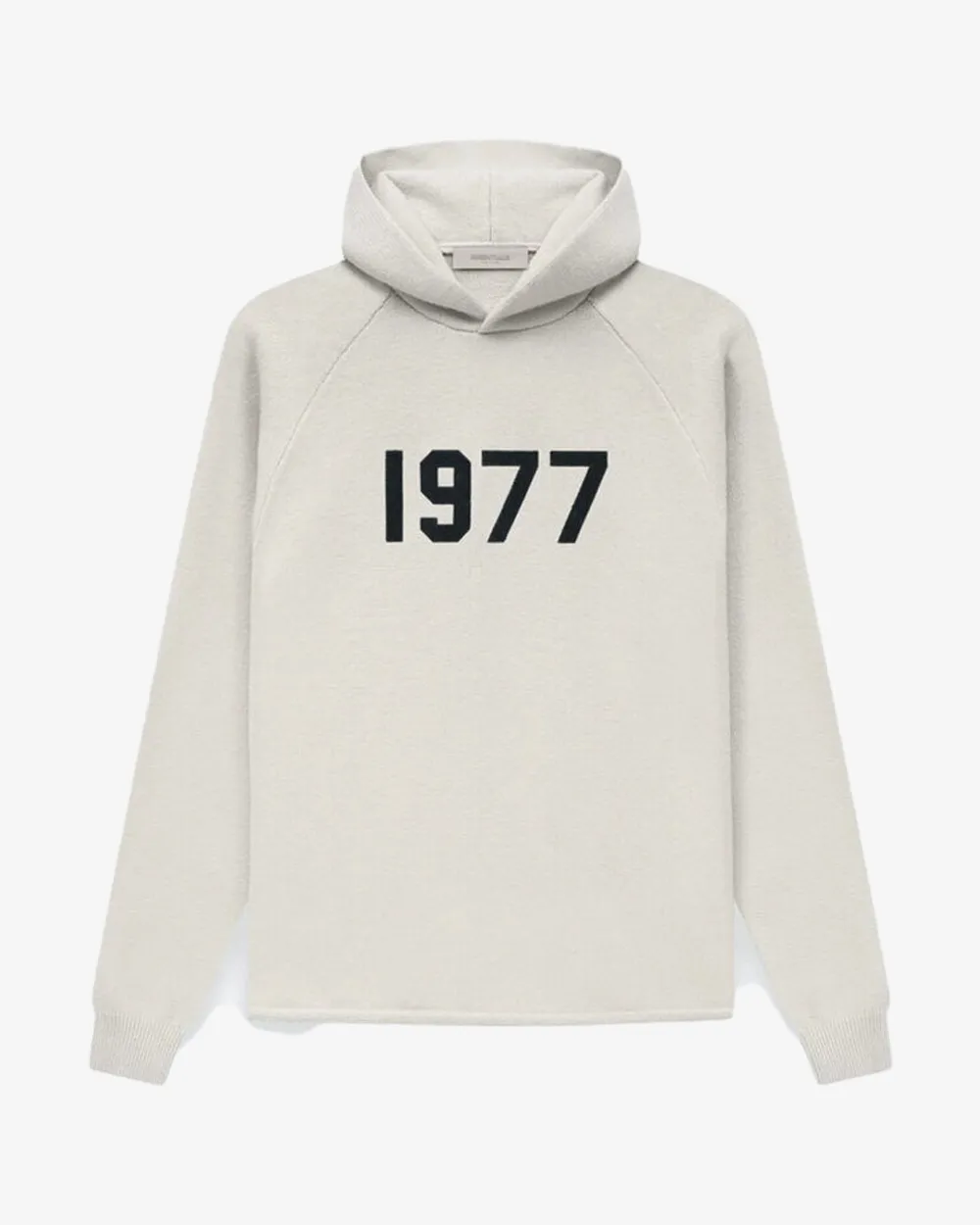 FEAR OF GOD FOG ESSENTIALS SS22 1977 KNIT HOODIE WHEAT