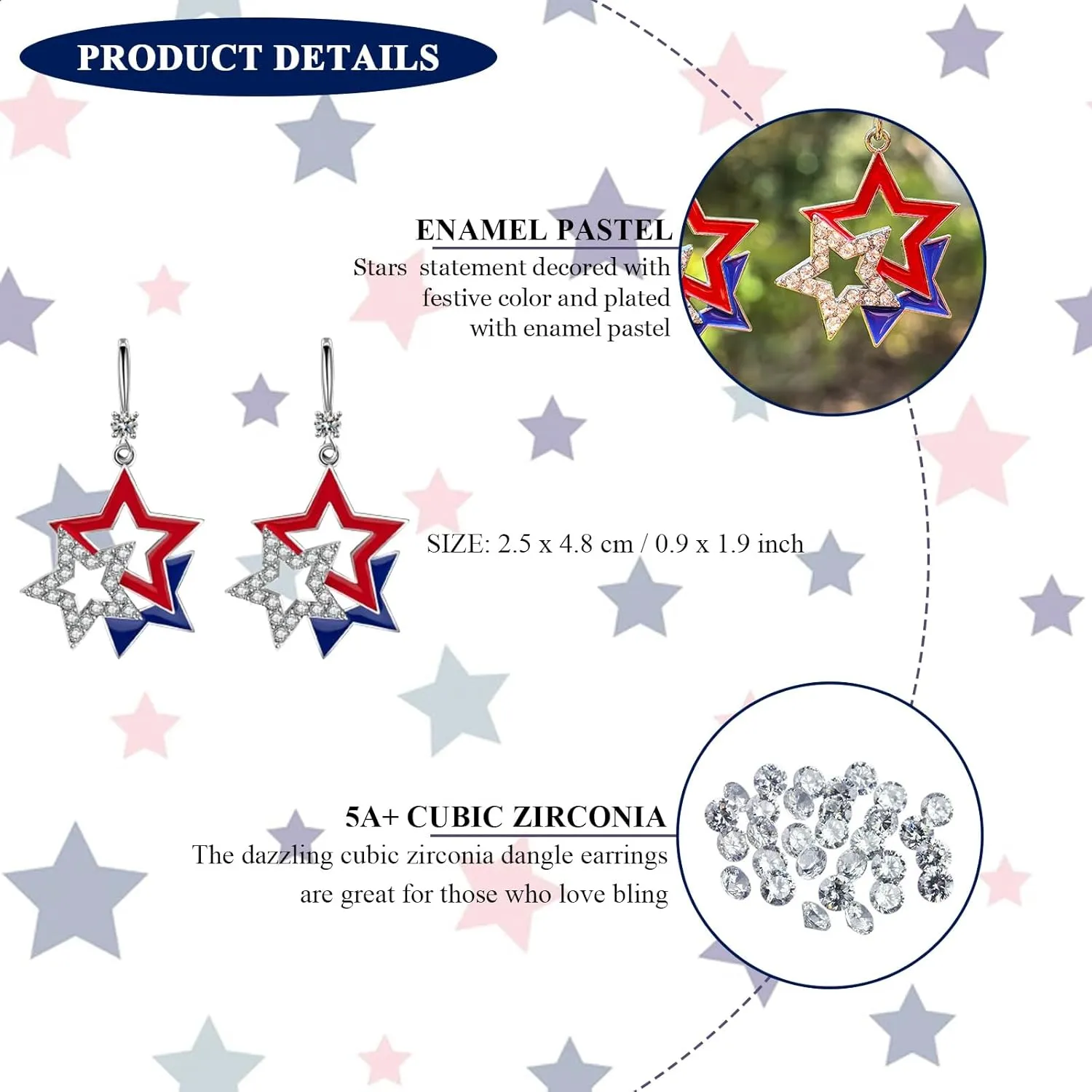 Festive Earrings for Women Men, Bohemian Tassel Dangle Earrings Colorful Drop Earring Independence Day Drop Earring Holiday Carnival Party Jewelry Gifts Accessories