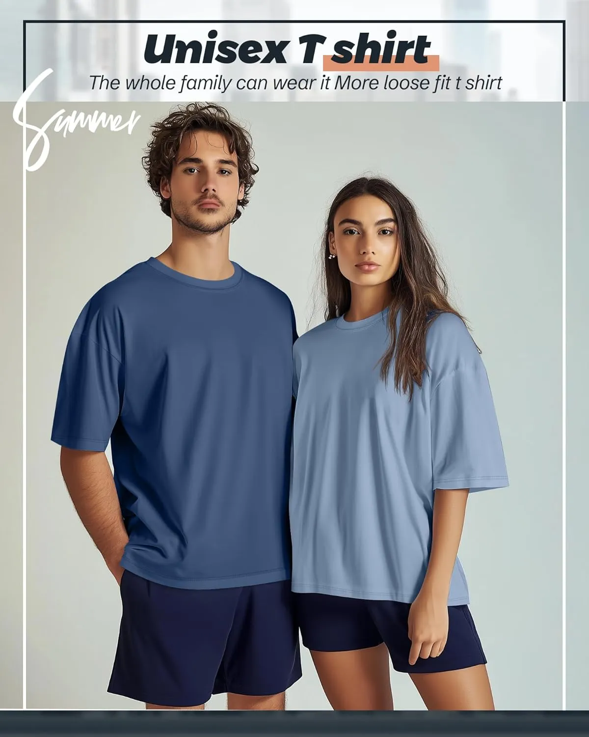 Ficerd 3 Pack Men's Big and Tall Shirts Short Sleeve Cotton Tee Crew Neck Basic Casual Top Loose Fit Summer T Shirts