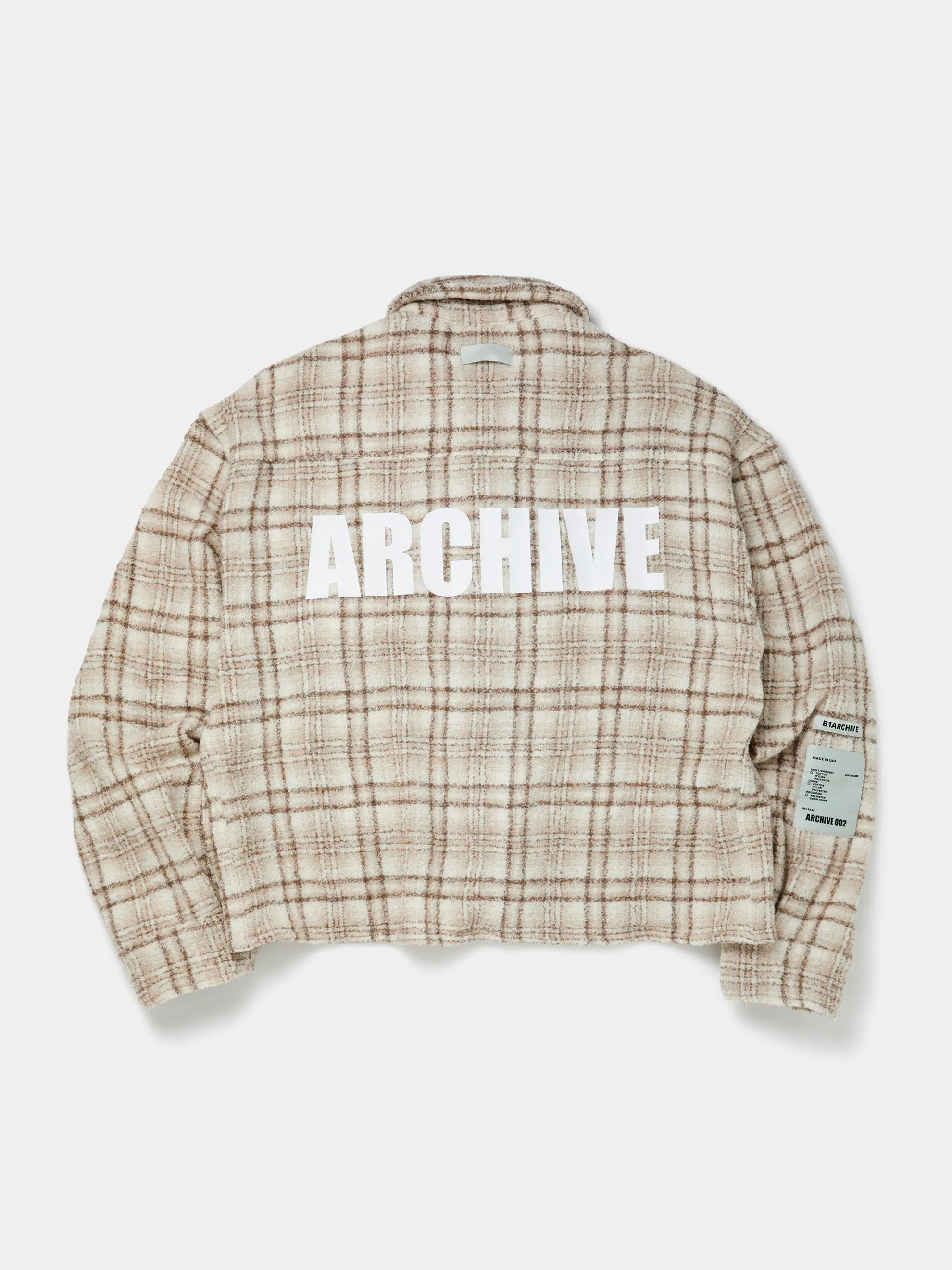 Flap Pocket Check Shirt (Khaki)