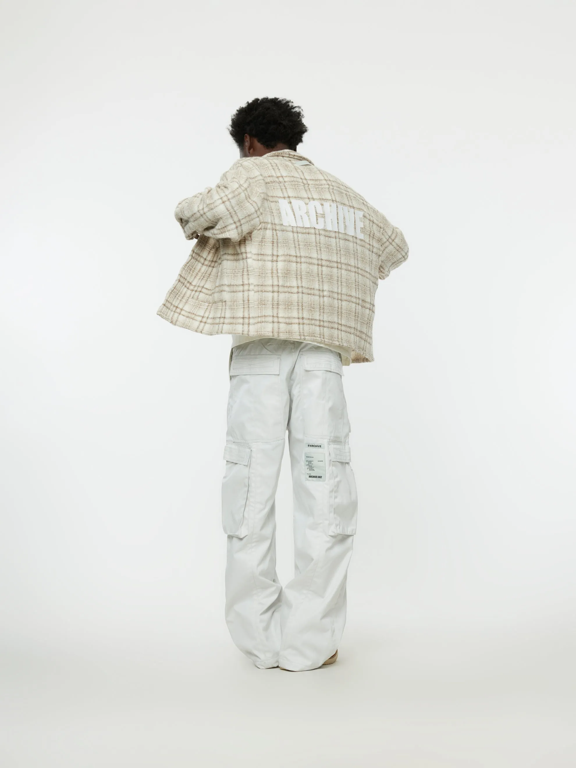 Flap Pocket Check Shirt (Khaki)