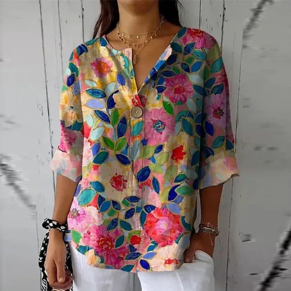 Floral Spring Breeze Shirt