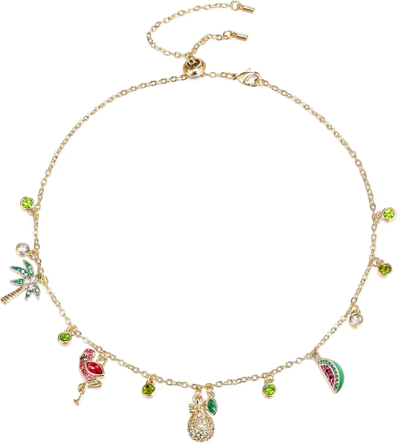 Flyonce Gold Charm Choker Necklace Boho Tropical Style Western Jewelry for Women Dainty Necklaces Country Concert Outfits for Women Summer Beach Fashion Jewelry