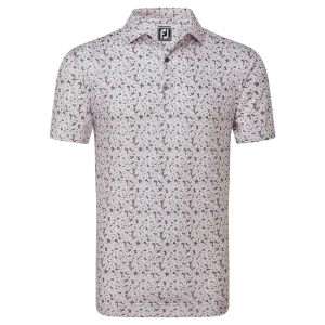 FootJoy Golf Primrose Print Lisle Polo Shirt 81570