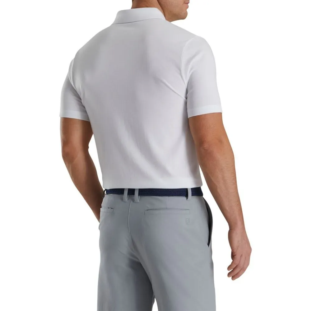 Footjoy Men's Athletic Fit Solid Jersey Golf Polo (Previous Season Style)