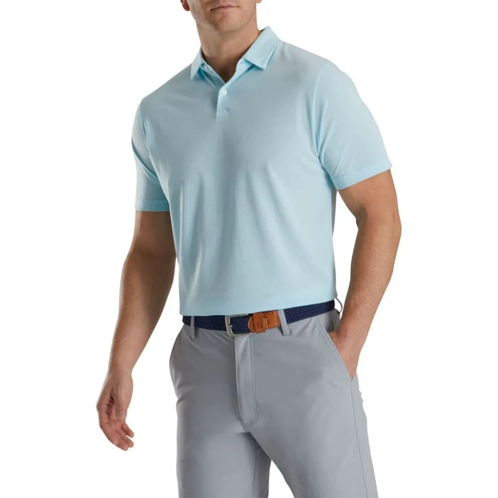Footjoy Men's Athletic Fit Solid Jersey Golf Polo (Previous Season Style)