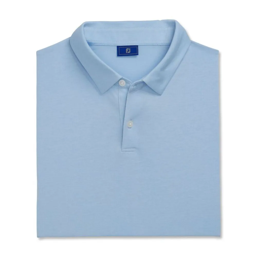 Footjoy Men's Athletic Fit Solid Jersey Golf Polo (Previous Season Style)