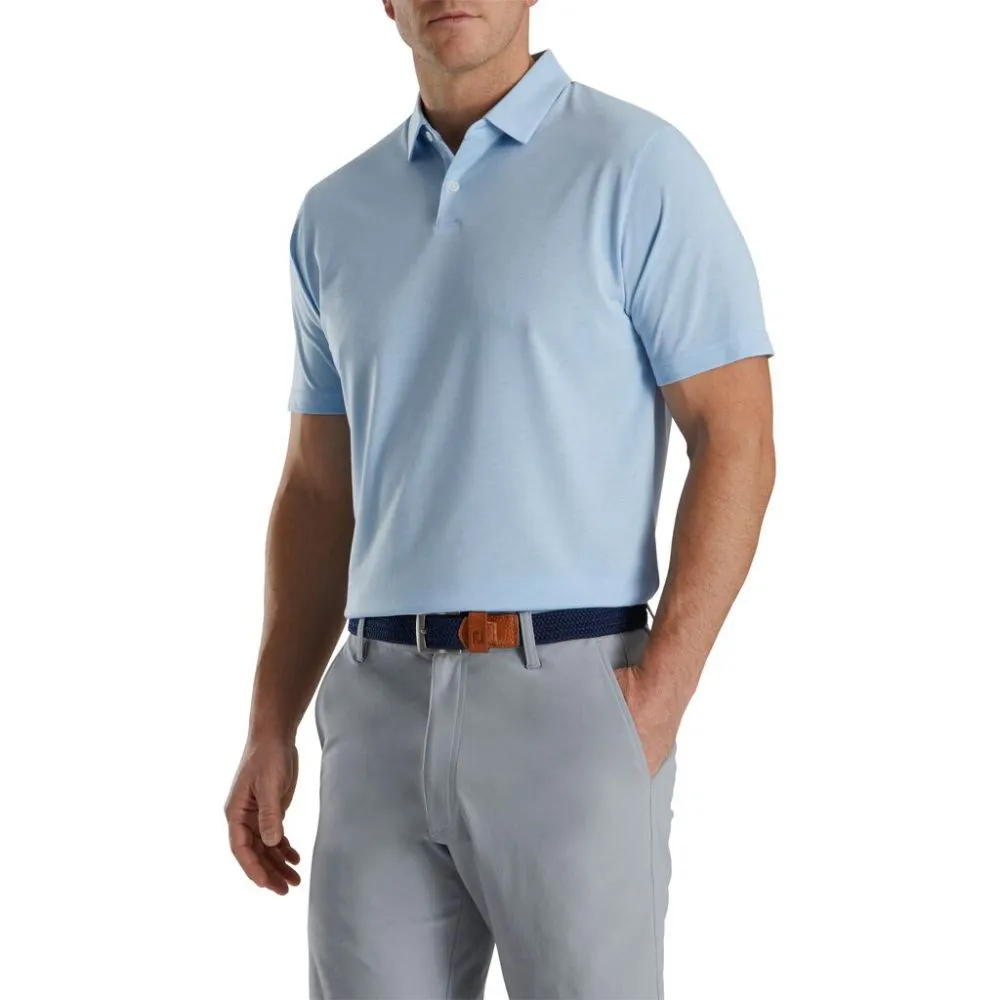 Footjoy Men's Athletic Fit Solid Jersey Golf Polo (Previous Season Style)