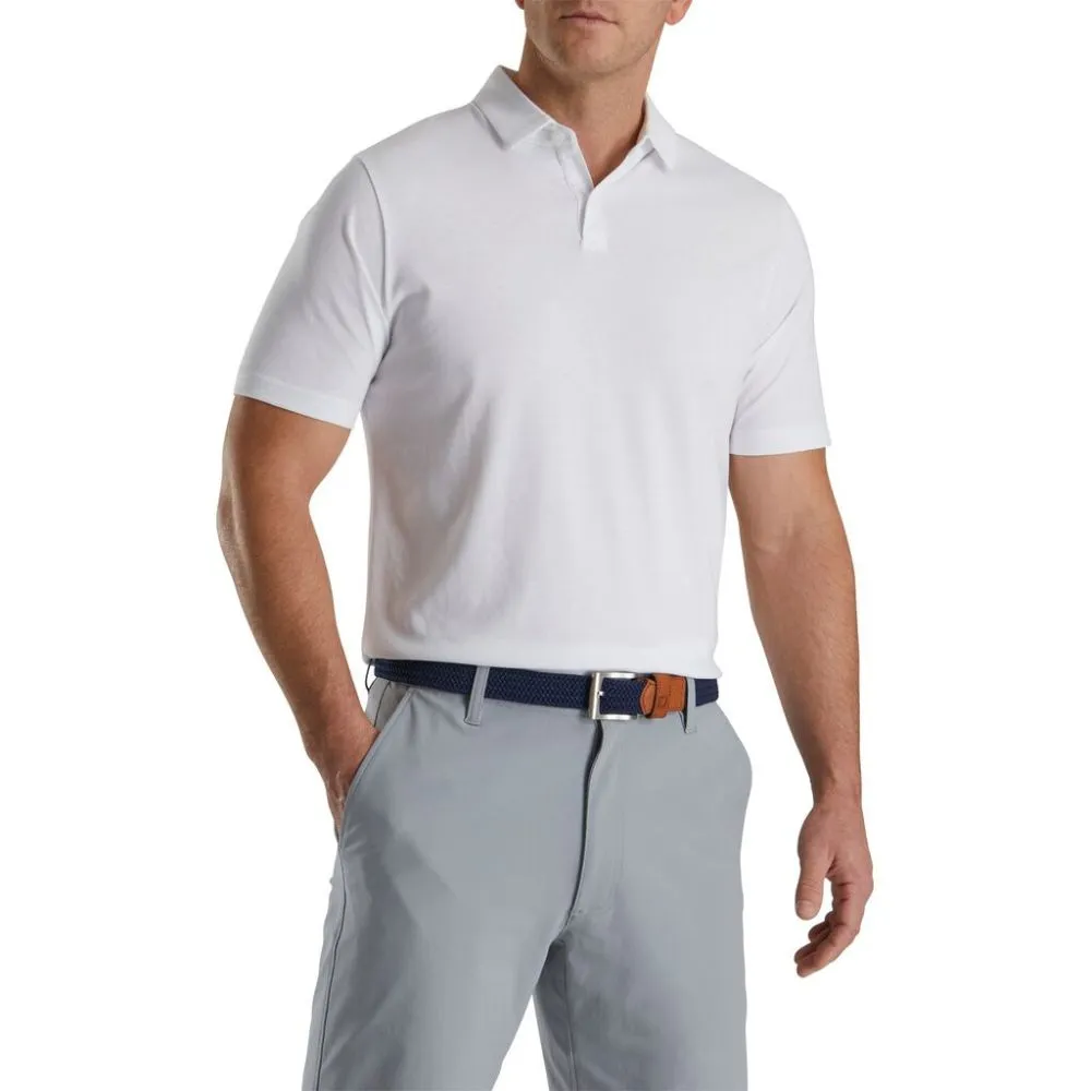 Footjoy Men's Athletic Fit Solid Jersey Golf Polo (Previous Season Style)
