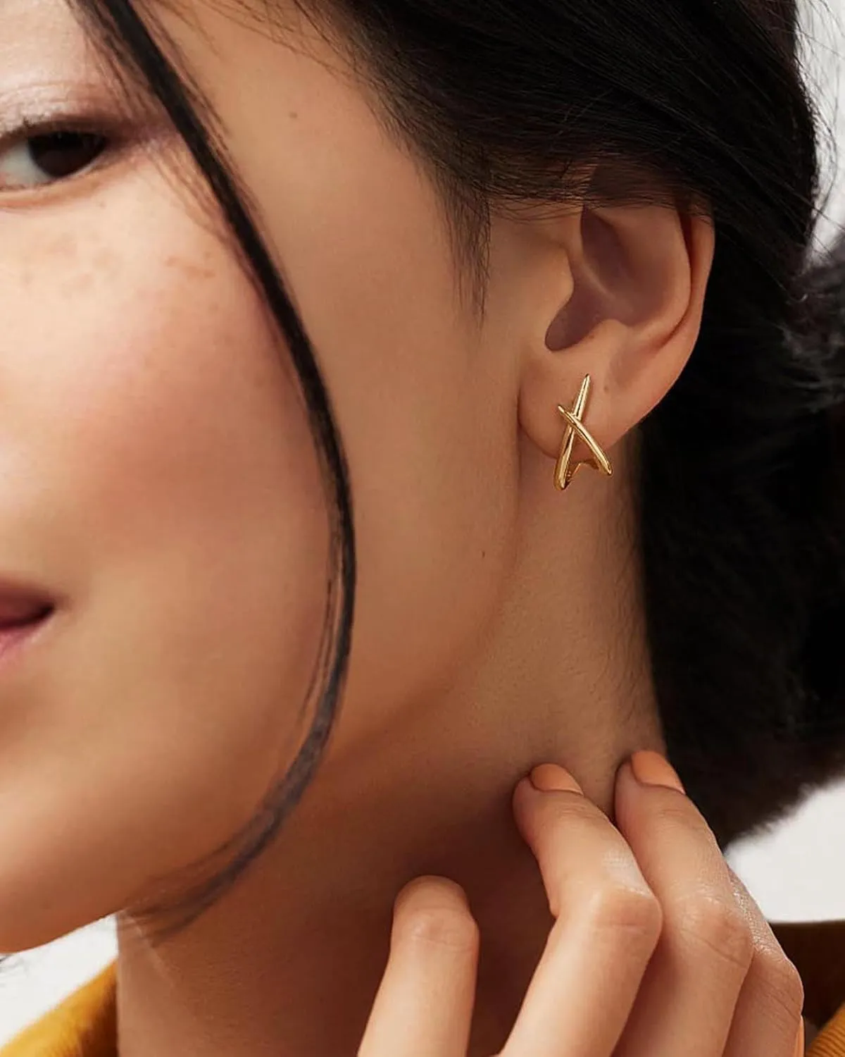 Gold Earrings for Women Trendy,14K Gold Stud Earrings Dainty Earrings Simple Minimalist Gold Earrings Hypoallergenic Earring for Women Gifts