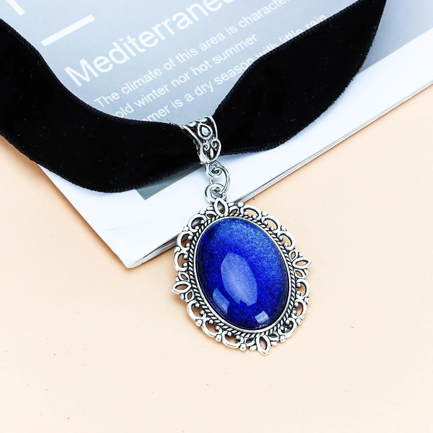 Gothic Victorian Choker, Black Gothic Velvet Choker Necklace, Vintage Cameo Necklace Goth Pendant Necklace, Christmas Halloween Jewelry Gift for Women