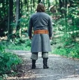 Handcrafted Wool Viking Tunic | Open Front, Knee-Length