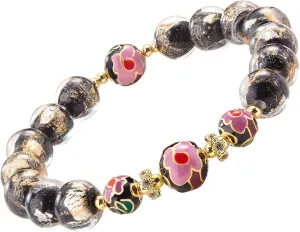 Handmade Beaded Bracelets for Women Men Teens, Gold Sliver Beads Bracelets  Bring Good Luck, Wealth, Prosperity  Unisex Stretch Protection Bracelet