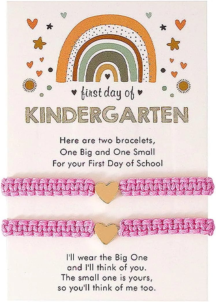 Handmade Gold Heart Woven Bracelets,Colorful Couples Bestie Matching Bracelets,Trendy Simple Friendship Love Jewelry Gifts for Women