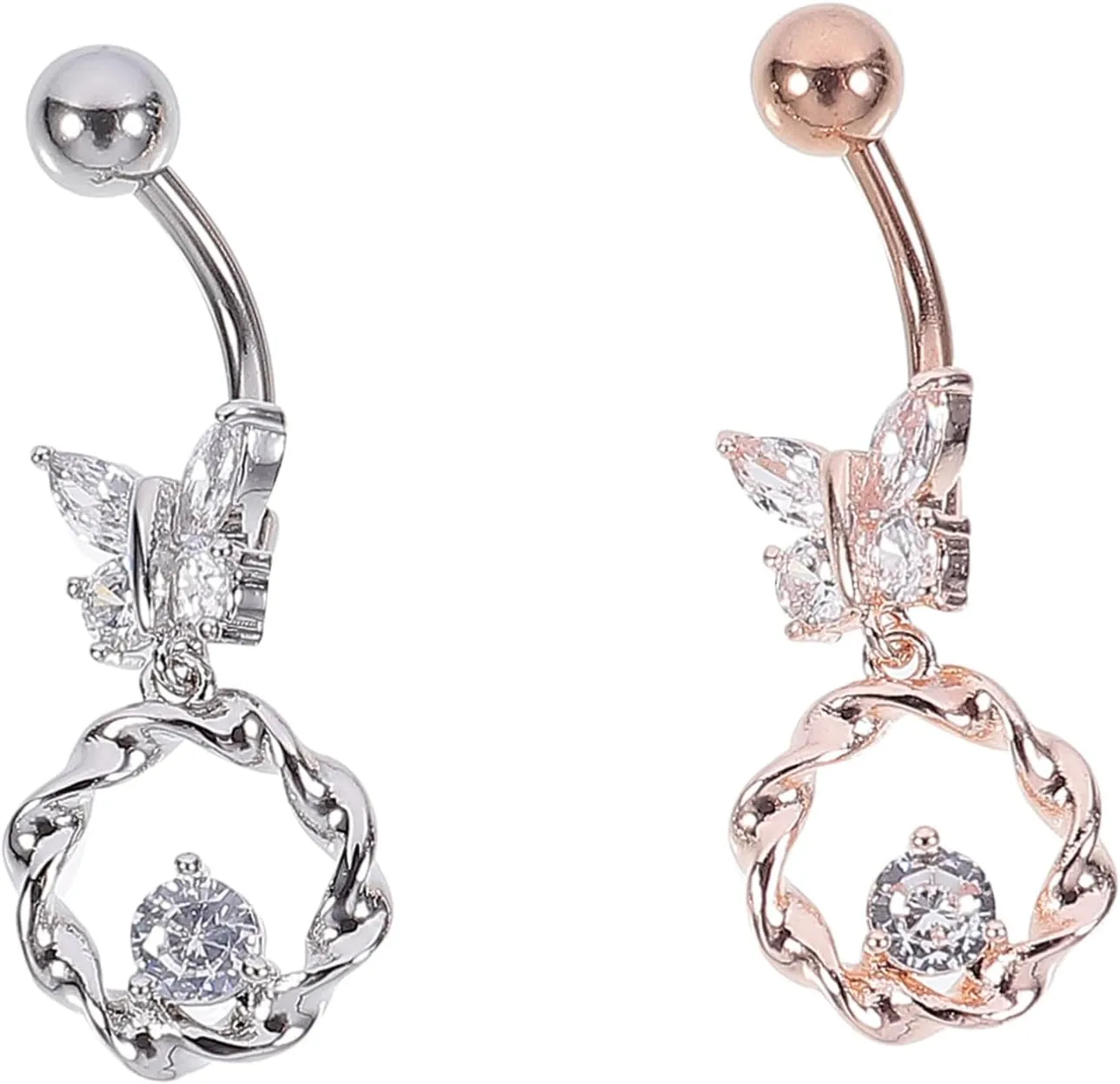 Homoyoyo Pregnant Belly Button Ring Quality Material Navel Rings Navel Nails Piercing Accessories