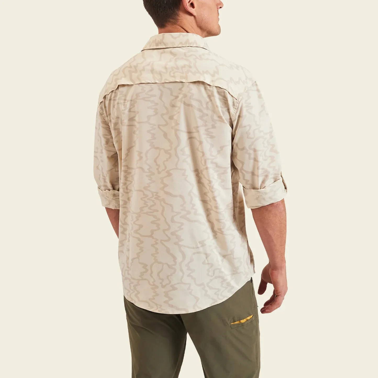 Howler Brothers Matagorda Longsleeve - Ocean Motion: Off White