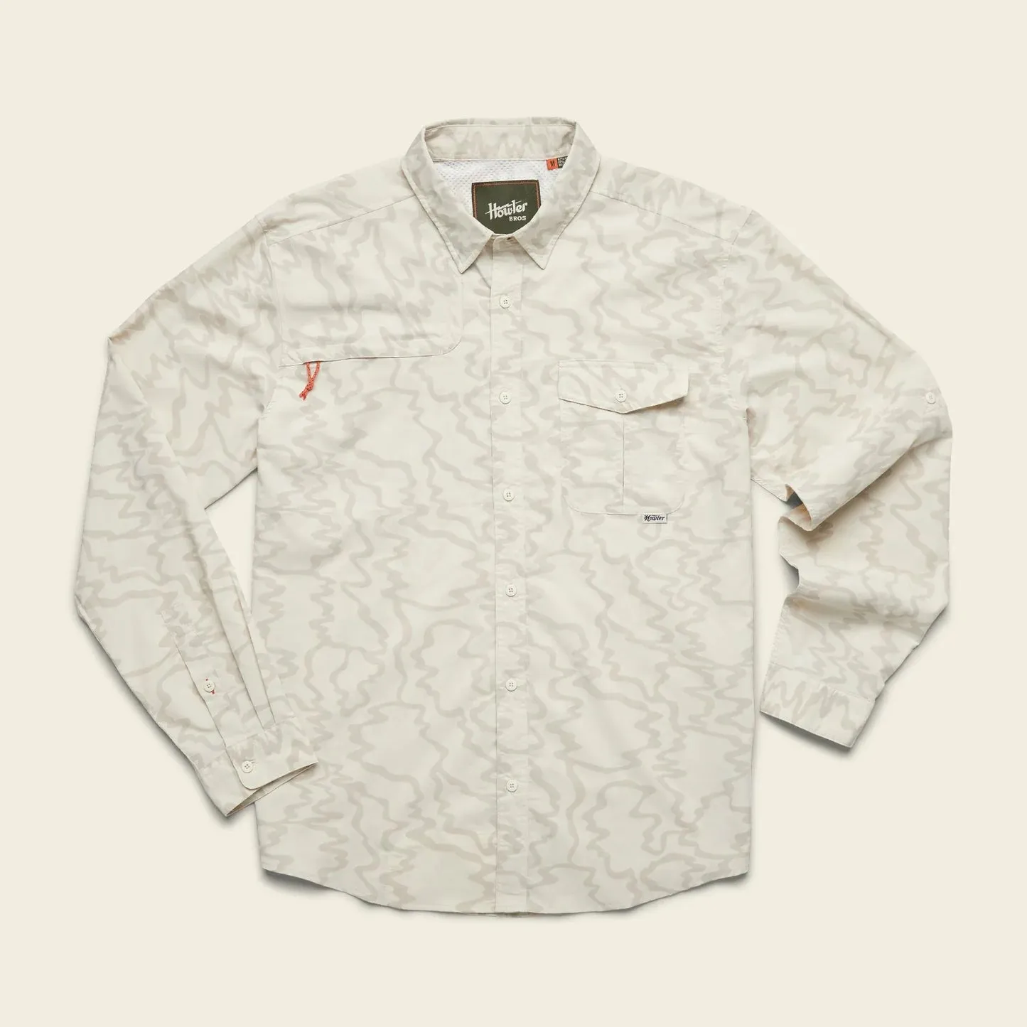 Howler Brothers Matagorda Longsleeve - Ocean Motion: Off White