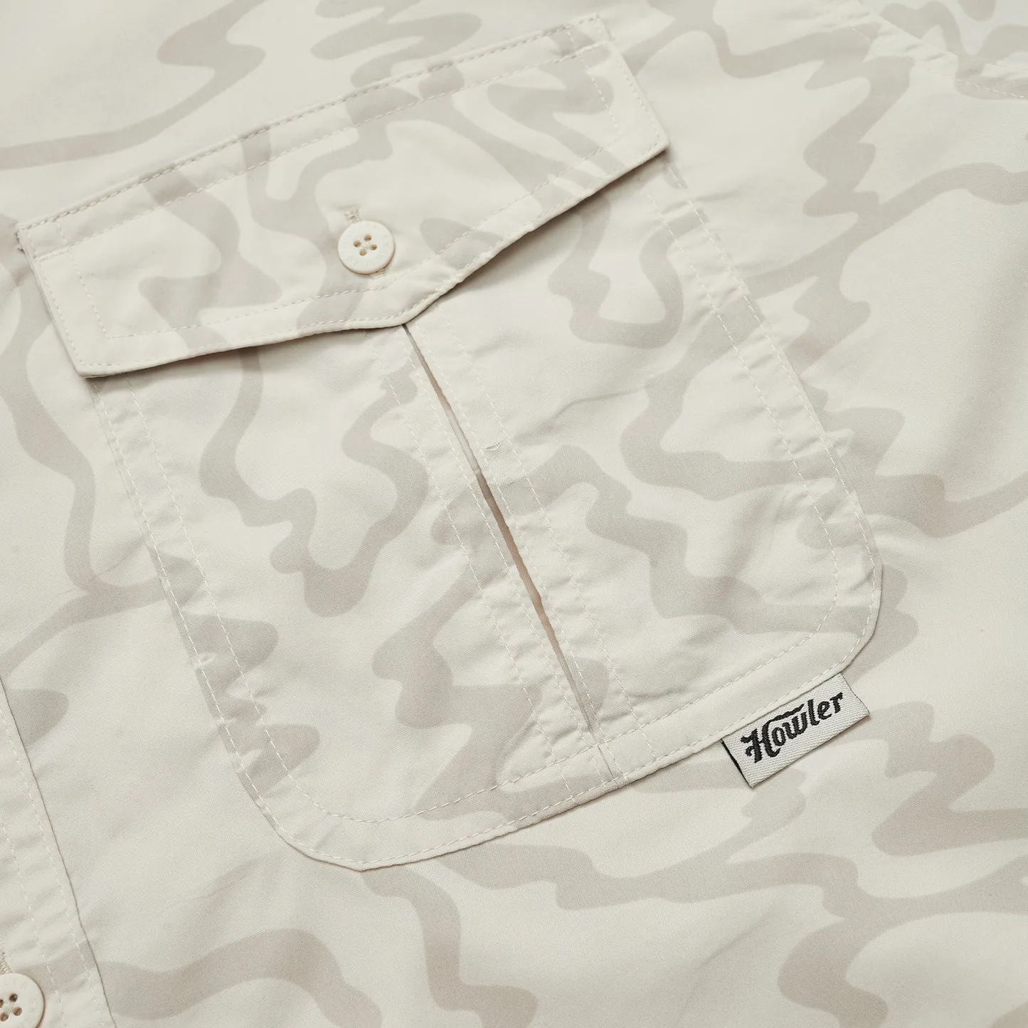 Howler Brothers Matagorda Longsleeve - Ocean Motion: Off White