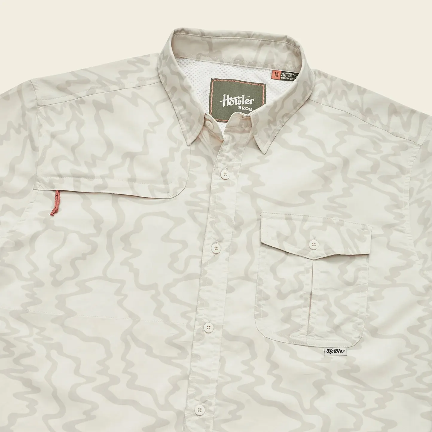 Howler Brothers Matagorda Longsleeve - Ocean Motion: Off White