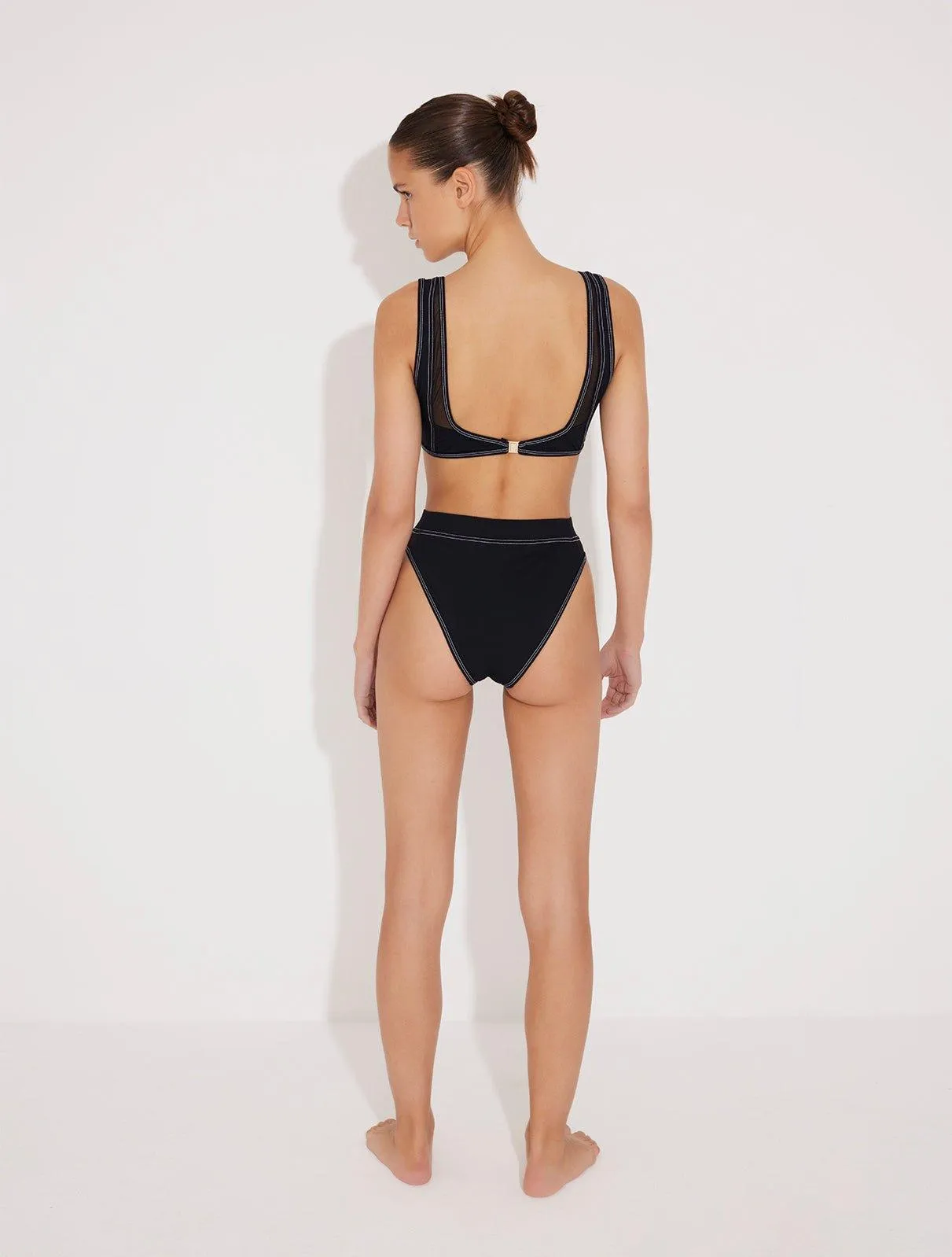 Ilari Black Bikini Top