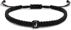 Initial Bracelets for Women Men Gifts for Her Teen Girl Best Friend Birthday Graduation Dainty Braided Bracelets Letter A-Z Charm Adjustable Link Mother's Day Jewelry Mom Christmas Gifts Valentine's Day Jewelry