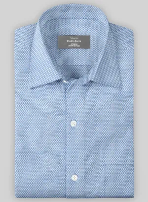 Italian Stretch Blue Starburst Shirt