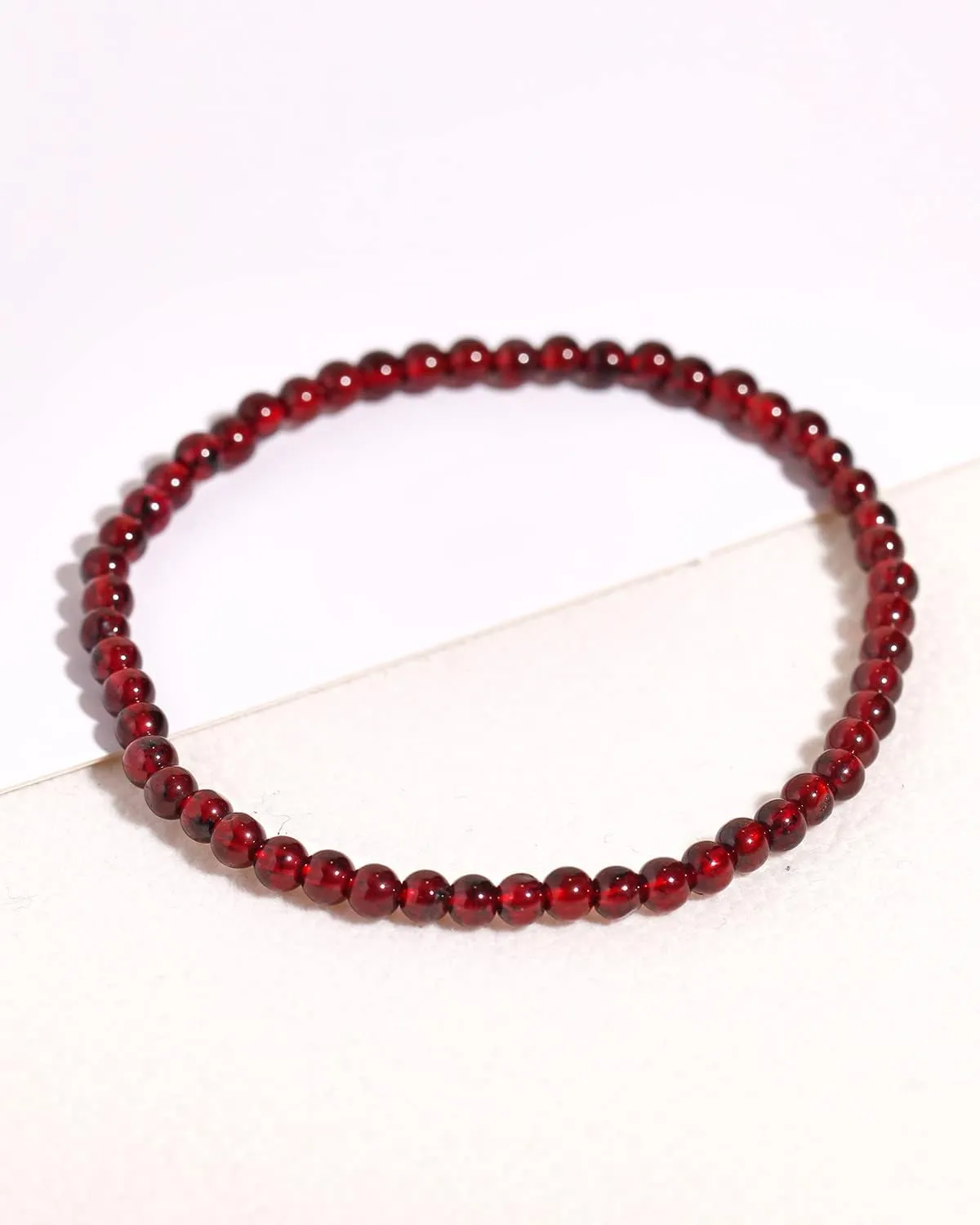 Jewever 2Pcs Genuine Semi Gems Friendship Beaded Bracelets for Women Crystals and Gemstones Stretch Healing Bracelets Beads 4mm