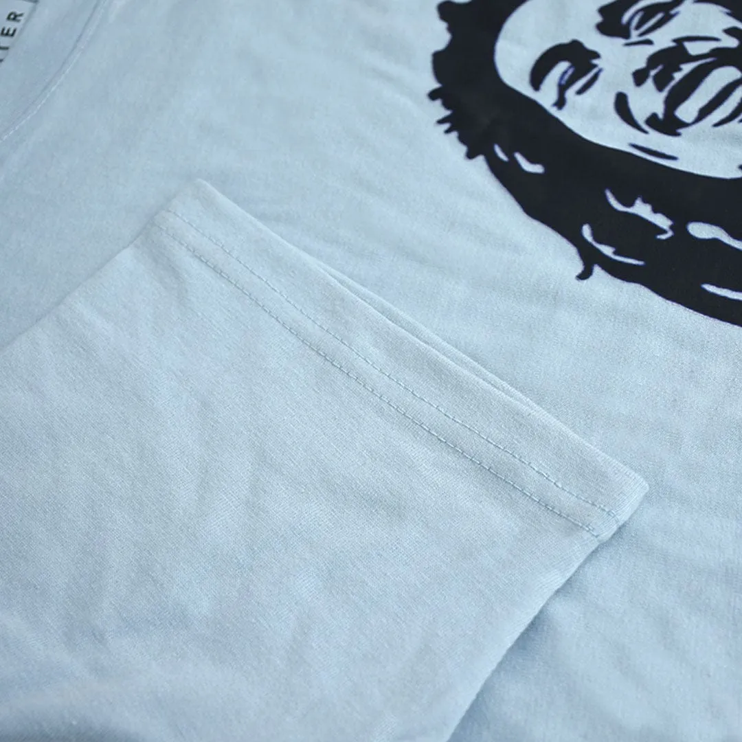 Jupiter Men's Oversized Off Shoulder Bob Marley Print Tee Shirt