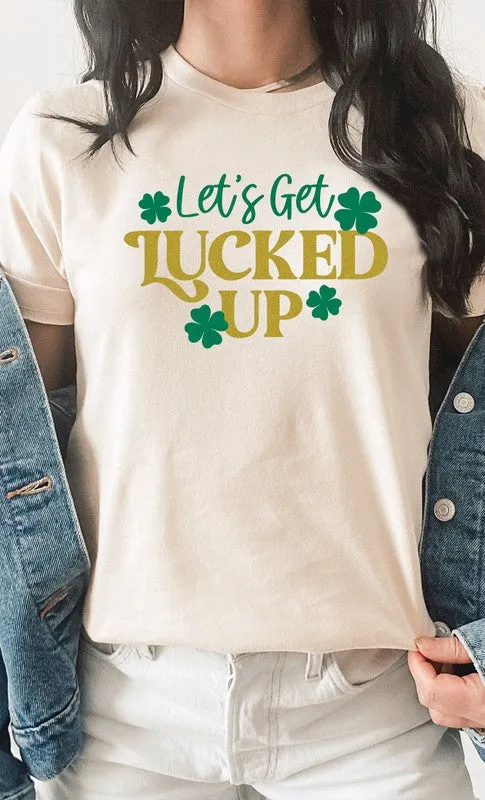 KISSED APPAREL- Shamrock Let's Get Lucked Up Graphic Tee- S, M, L, XL