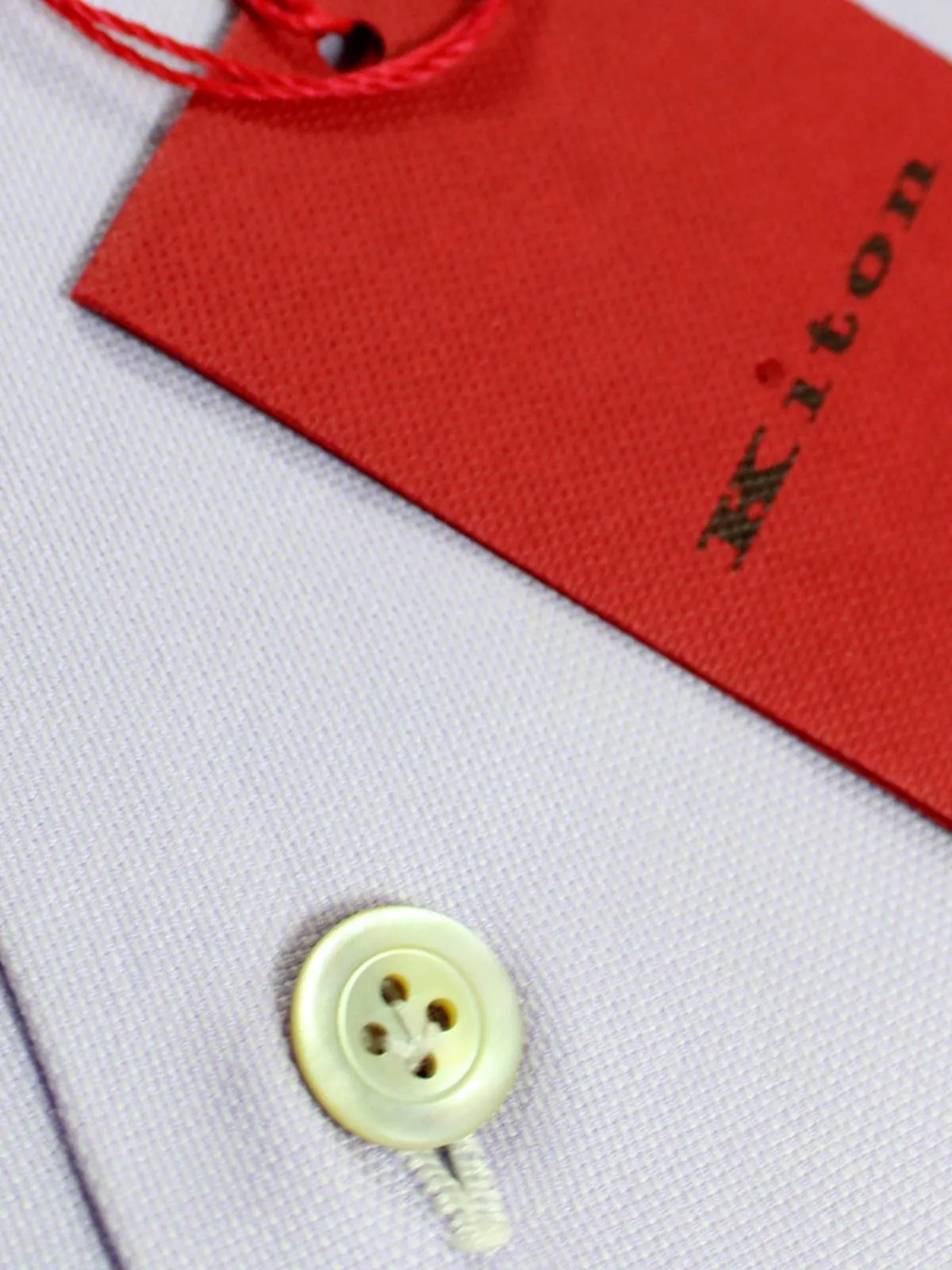 Kiton Dress Shirt Lilac Design 41 - 16 SALE
