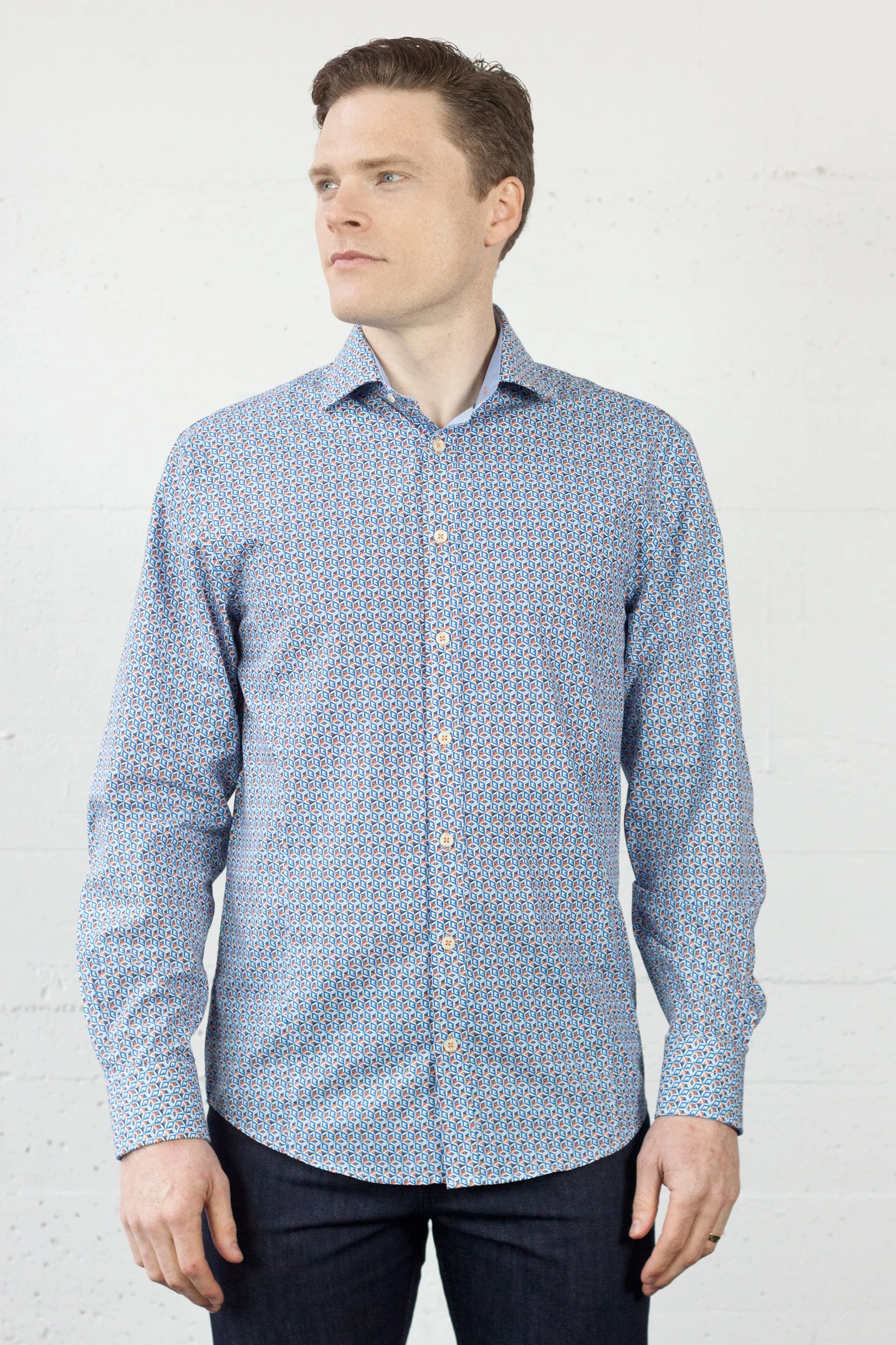 LFD Shirt LS Tangerine Cube